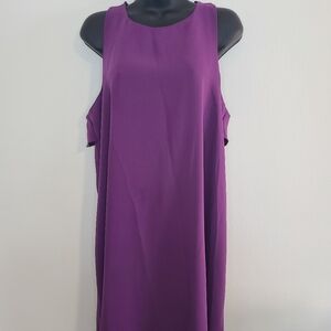 LOFT Rich Purple Mini Dress